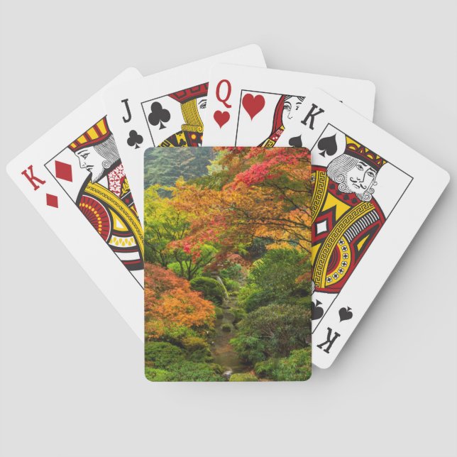 Jeu De Cartes Jardins Japonais En Automne À Portland, Oregon 2 (dos)