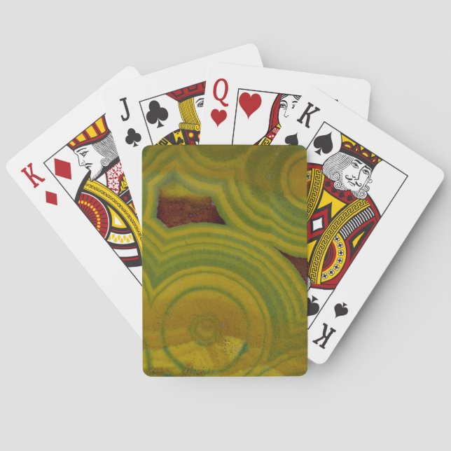 Jeu De Cartes Jasper océan à taches jaunes (dos)
