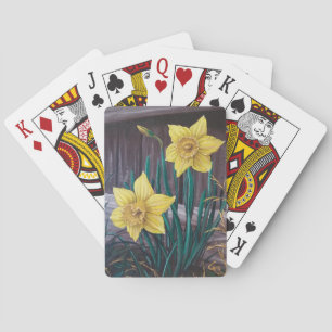 Jeu De Cartes Jaune Daffodils Jouer Des Cartes