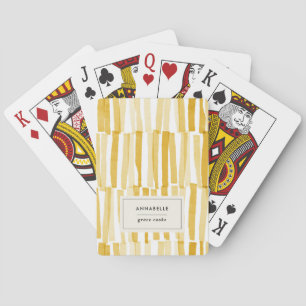 Jeu De Cartes Jaune moderne abstrait motif cadeau personnalisé