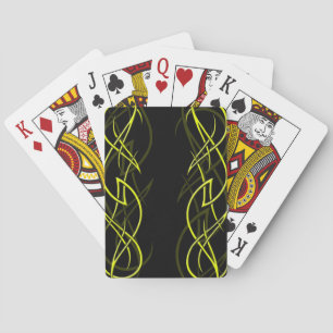 Jeu De Cartes Jaune sur noir "Elegance" Jouer des cartes