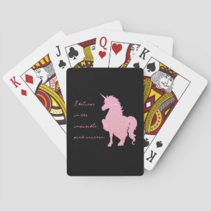 Jeu De Cartes Je crois en la licorne rose invisible.