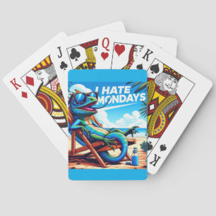 Jeu De Cartes Je déteste les lézards bleus du lundi