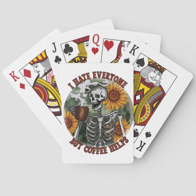 Jeu De Cartes Je Déteste Tout Le Monde, Mais Le Café Aide (dos)