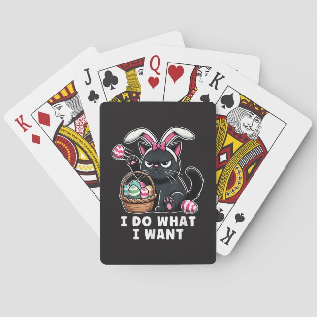 Jeu De Cartes je fais ce que je veux Chat de Pâques (dos)