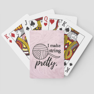 Jeu De Cartes Je Fais Chaîne Jolie Artisanat Marbre Rose