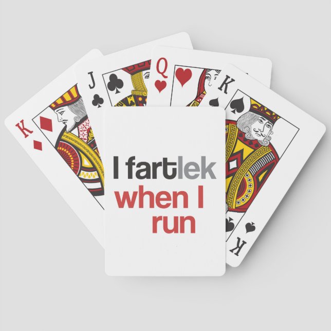 Jeu De Cartes Je FARTlek quand je cours © Funny Runner Jouer des (dos)