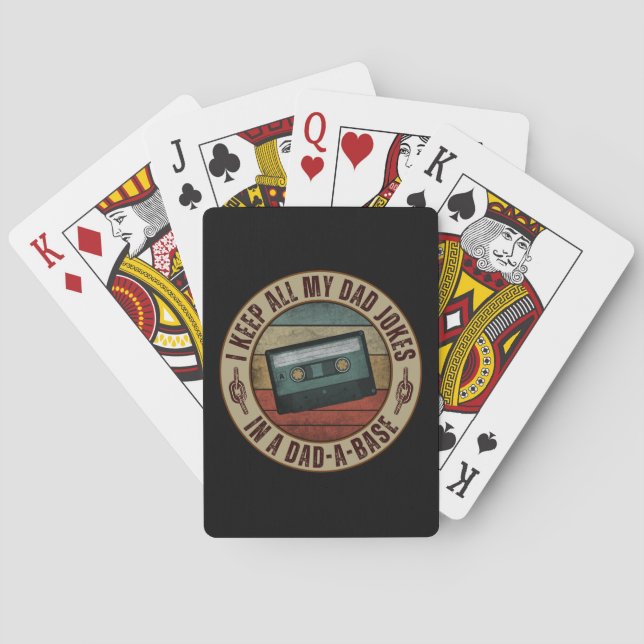 Jeu De Cartes Je garde toutes mes blagues de papa dans une base  (dos)