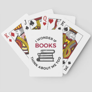 Jeu De Cartes Je me demande si les livres pensent aussi à moi -
