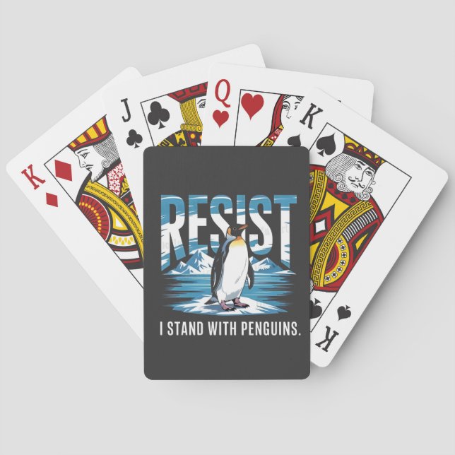Jeu De Cartes Je me mets debout avec les pingouins (dos)
