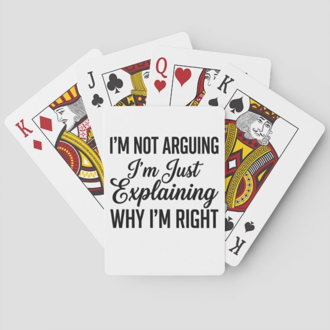 Jeu De Cartes Je ne discute pas, j'explique simplement pourquoi  (dos)