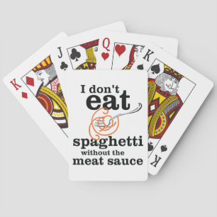 Jeu De Cartes Je ne mange pas de spaghetti sans la sauce à la vi