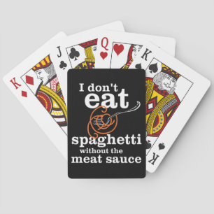 Jeu De Cartes Je ne mange pas de spaghetti sans sauce à la viand