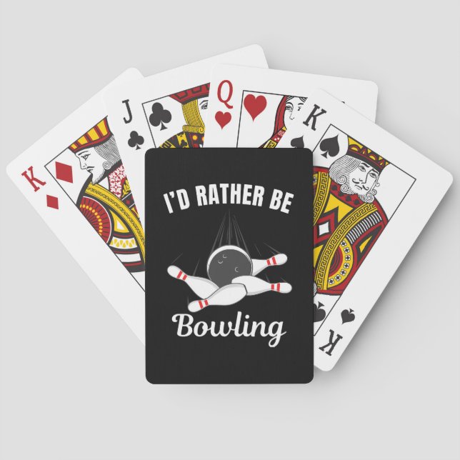 Jeu De Cartes Je préférerais jouer au bowling (dos)