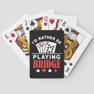 Jeu De Cartes Je préférerais jouer au pont
