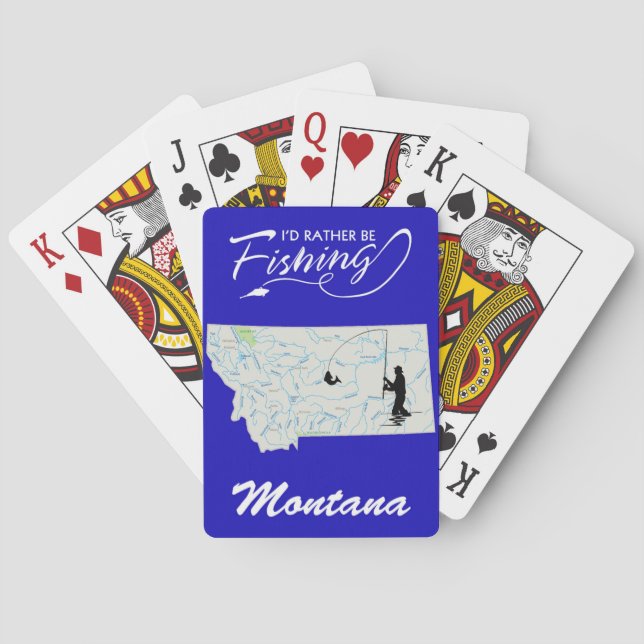 Jeu De Cartes Je Préférerais Pêcher Montan Vélos Jouer Cartes (dos)