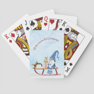 Jeu De Cartes Je serai Gnome pour Noël Punny Holiday