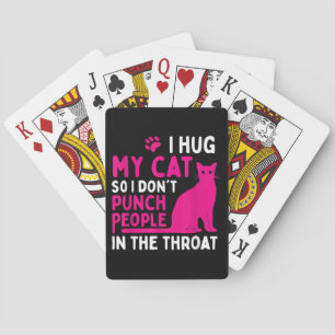 Jeu De Cartes Je serre mon chat pour ne pas frapper les gens - A