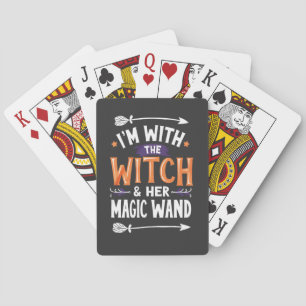 Jeu De Cartes Je suis avec la sorcière et son Halloween magique