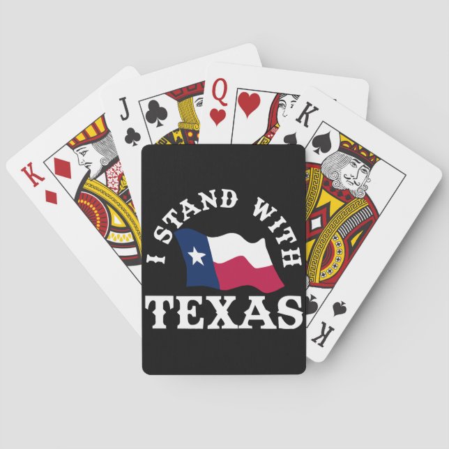 Jeu De Cartes Je suis avec le Texas (dos)