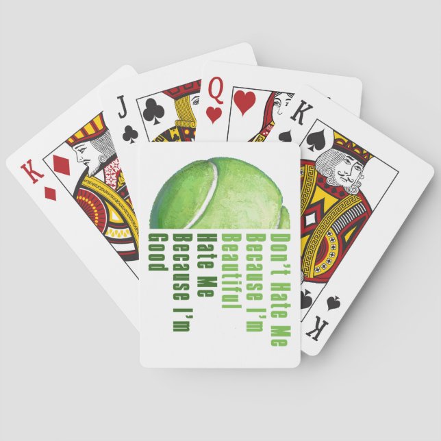 Jeu De Cartes Je Suis Beau Je Suis Bon Bal De Tennis (dos)