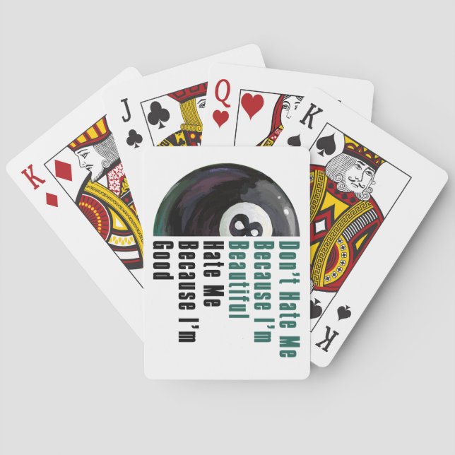 Jeu De Cartes Je suis belle, je suis bonne 8 Ball (dos)