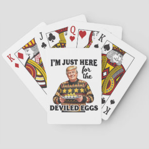 Jeu De Cartes Je suis juste ici pour Trump aux oeufs dévités