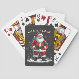 Jeu De Cartes Je suis juste un type cool Noël Santa mec cool