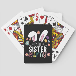 Jeu De Cartes Je suis la soeur Bunny Easter Family Matching