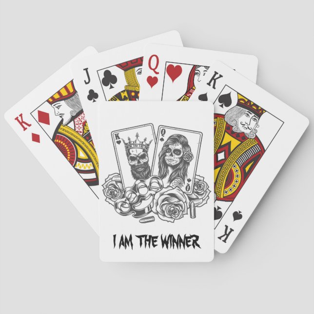Jeu De Cartes Je Suis Le Gagnant Gothique (dos)