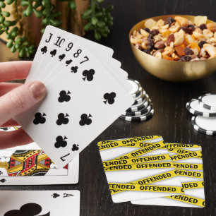 Jeu De Cartes Je suis offensé que la police ne croise pas