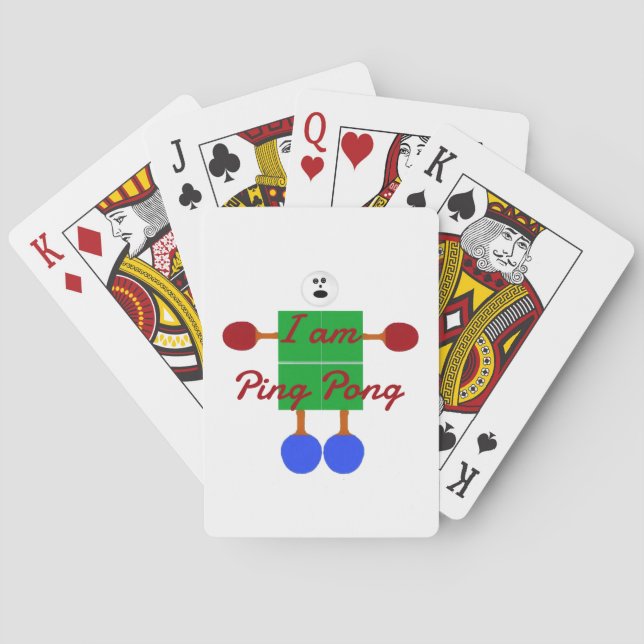 Jeu De Cartes Je suis Ping Pong Cartoon (dos)