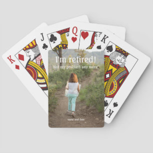 Jeu De Cartes Je suis retraité en train de jouer aux cartes