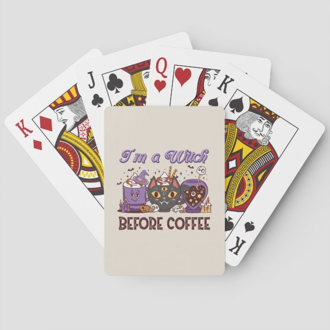 Jeu De Cartes Je suis sorcière avant le café (dos)