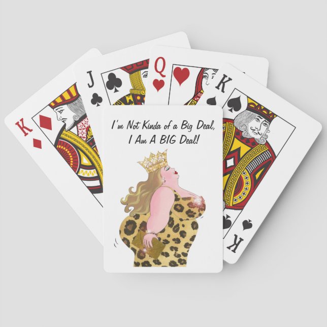 Jeu De Cartes "Je Suis Un Grand Deal !" Diva Playing Cards (dos)