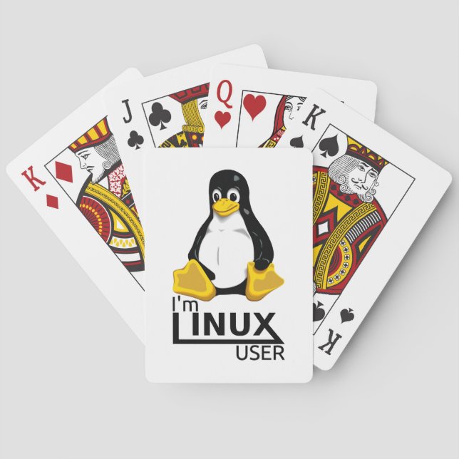 Jeu De Cartes Je suis un utilisateur Linux (dos)