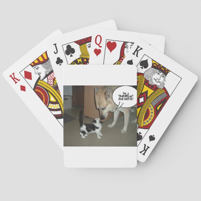 Jeu De Cartes Je suis une affaire RePUPlican avec It! (dos)