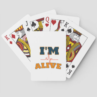 Jeu De Cartes Je suis vivant Sac fourre-tout de citation drôle