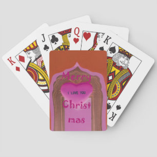 Jeu De Cartes Je t'aime Joyeux Noël Cœur