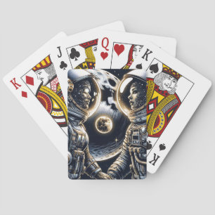 Jeu De Cartes Je t'aime jusqu'à la Lune et retour Astronautes