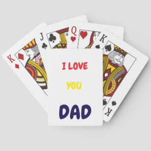 Jeu De Cartes Je t'aime papa Élégant et Moderne