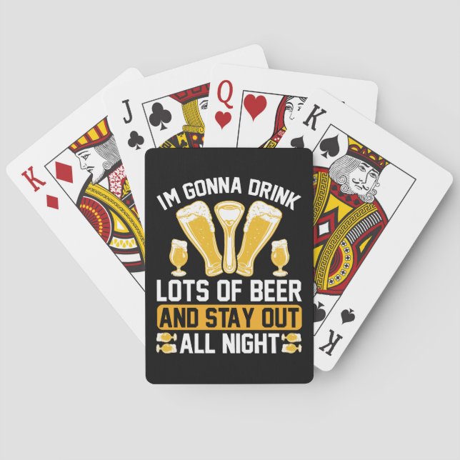 Jeu De Cartes Je vais boire beaucoup de bière (dos)