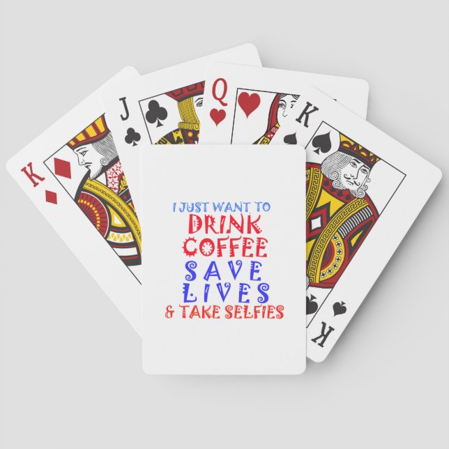Jeu De Cartes Je veux juste boire du café (dos)