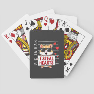 Jeu De Cartes Je vole des cœurs Amoureux de hamsters Saint Valen