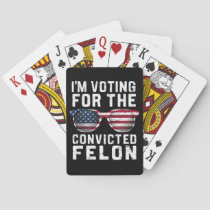 Jeu De Cartes Je Vote Pour Le Féon Condamné Pro Trump 2024
