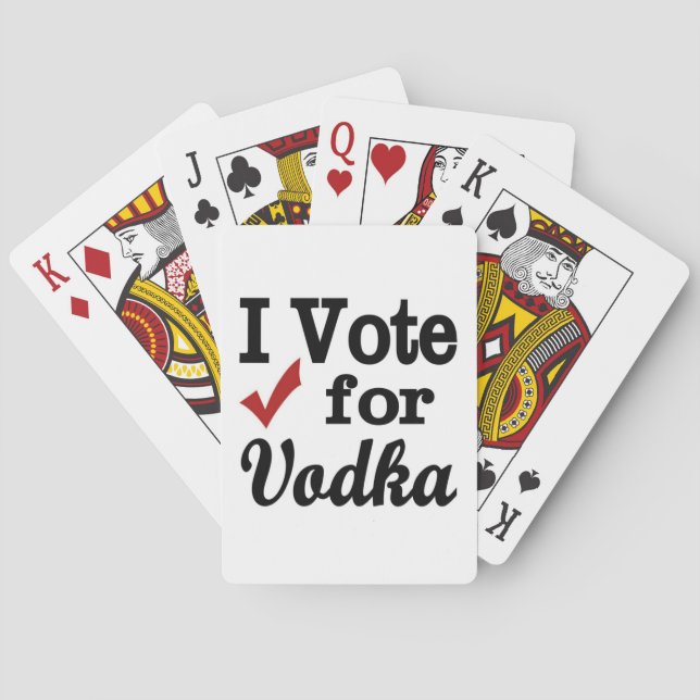 Jeu De Cartes Je Vote pour Vodka (dos)
