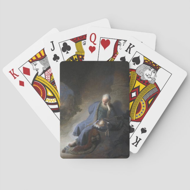 Jeu De Cartes Jeremiah Lamenting sur la chute de Jérusalem, Remb (dos)