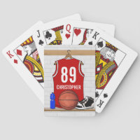 Jersey de basket-ball rouge et blanc personnalisé