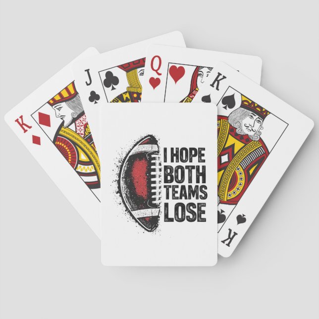Jeu De Cartes J'Espère Que Les Deux Équipes Perdent Les Fans De  (dos)