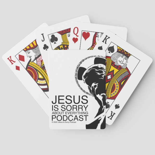 Jeu De Cartes Jesus Est Désolé Podcast Lecture Cartes (dos)